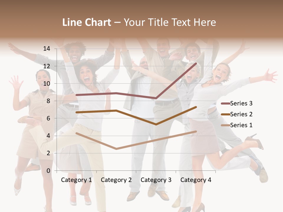 Teeth Joy Businesswoman PowerPoint Template