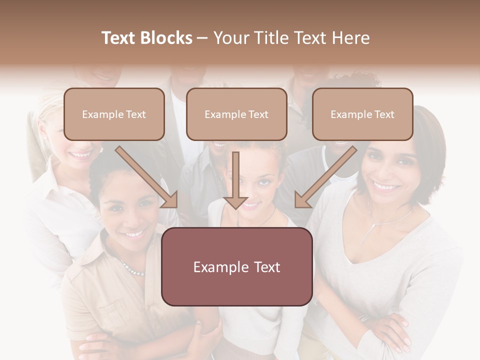 Plants Blue Sunflower PowerPoint Template
