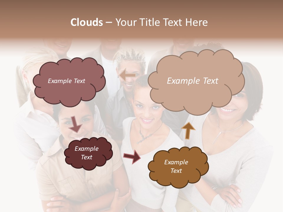 Plants Blue Sunflower PowerPoint Template