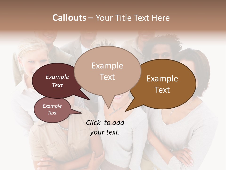 Plants Blue Sunflower PowerPoint Template