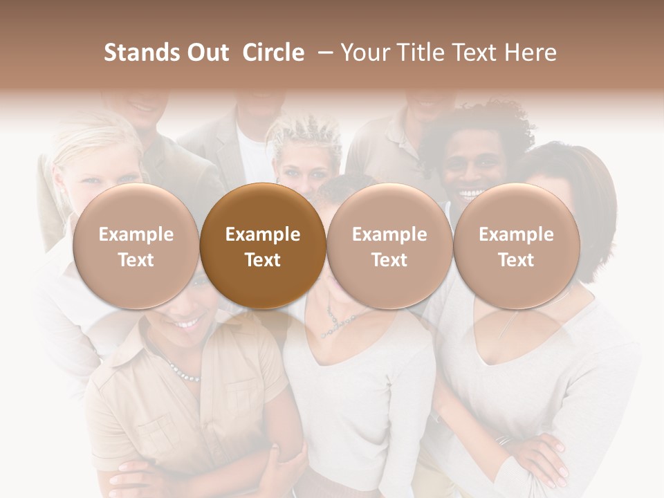 Plants Blue Sunflower PowerPoint Template