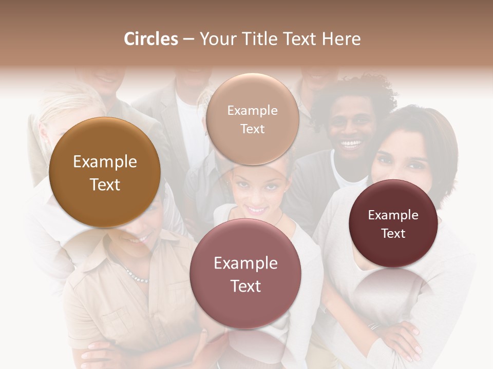 Plants Blue Sunflower PowerPoint Template