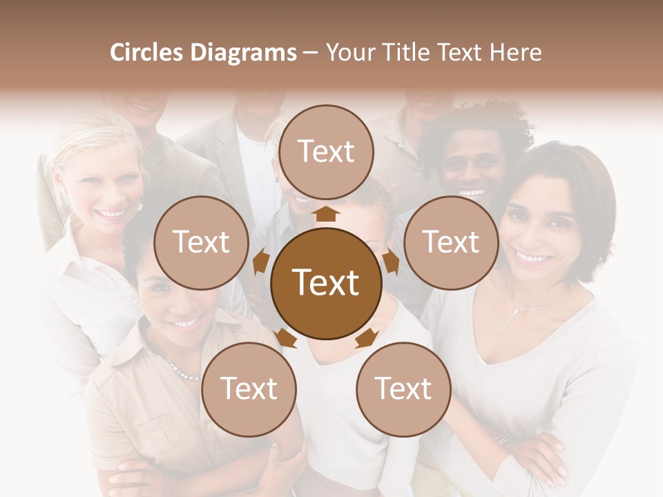 Plants Blue Sunflower PowerPoint Template