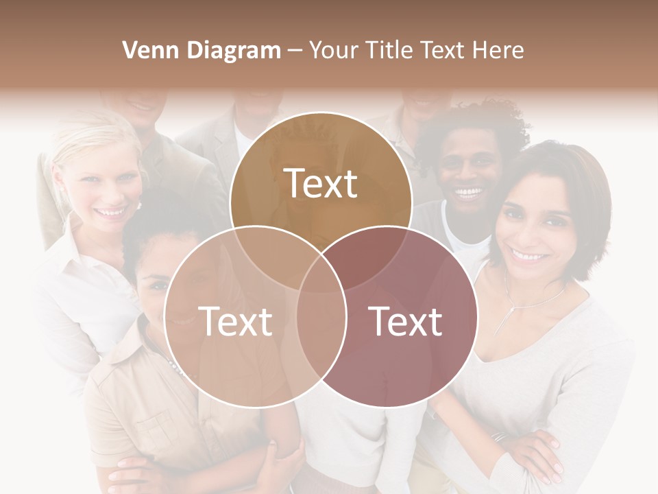 Plants Blue Sunflower PowerPoint Template