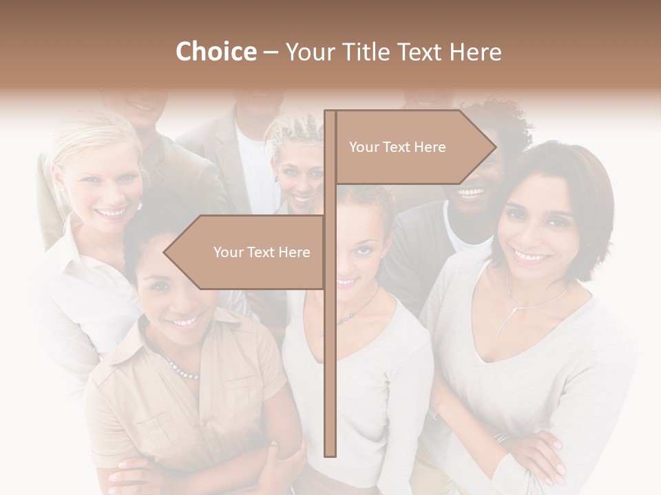 Plants Blue Sunflower PowerPoint Template