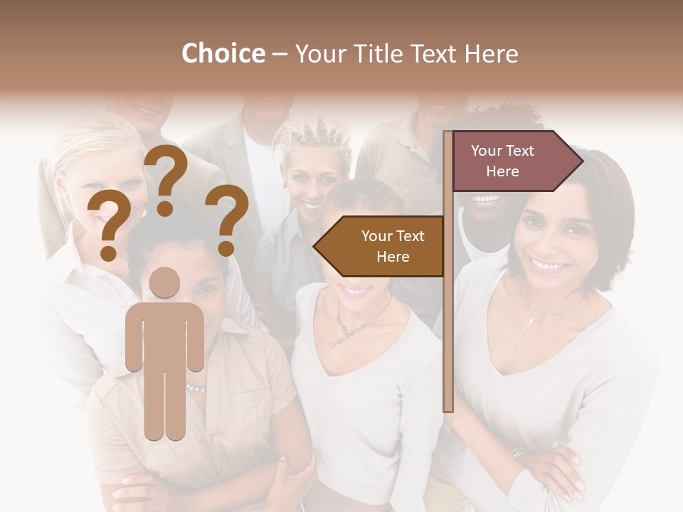 Plants Blue Sunflower PowerPoint Template