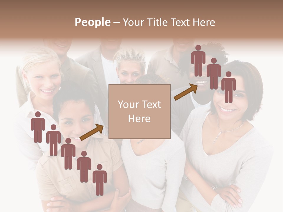 Plants Blue Sunflower PowerPoint Template