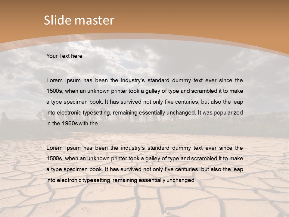 Stormy Waterless Rainy PowerPoint Template