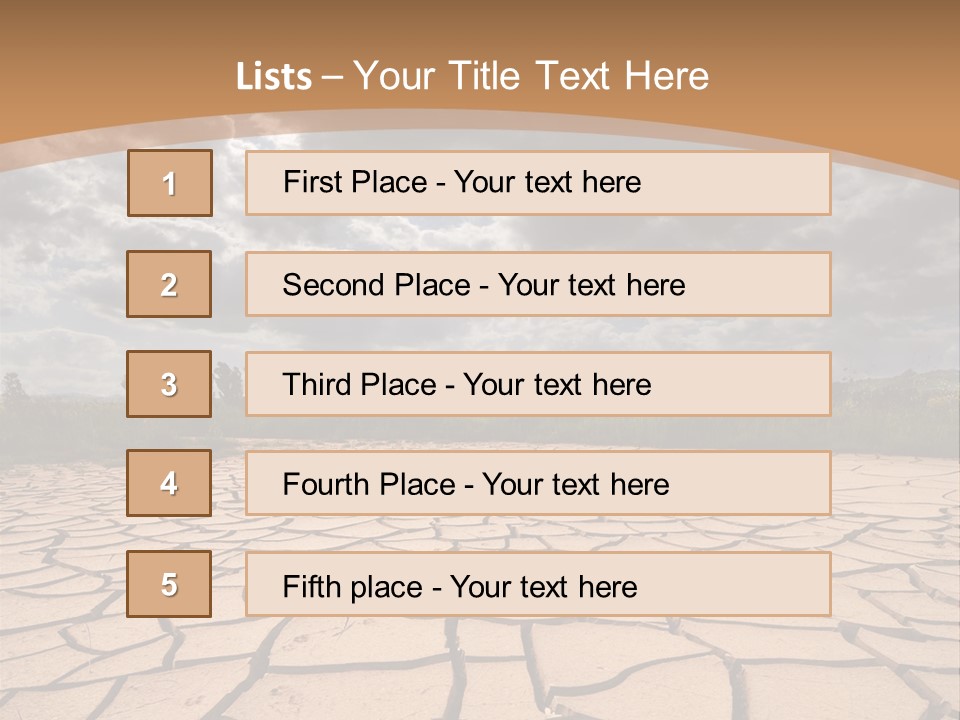 Stormy Waterless Rainy PowerPoint Template