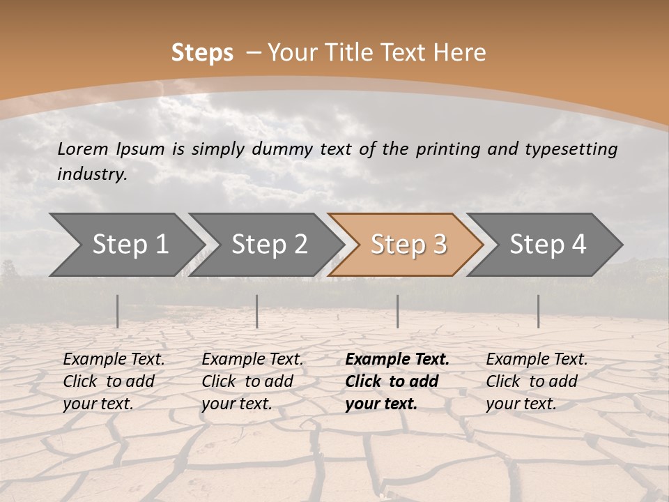 Stormy Waterless Rainy PowerPoint Template
