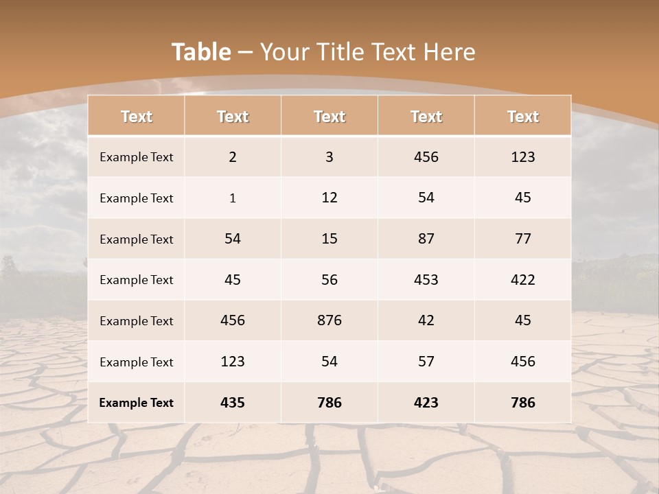 Stormy Waterless Rainy PowerPoint Template