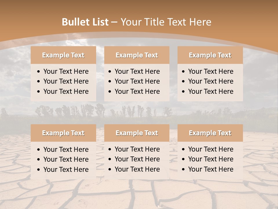 Stormy Waterless Rainy PowerPoint Template