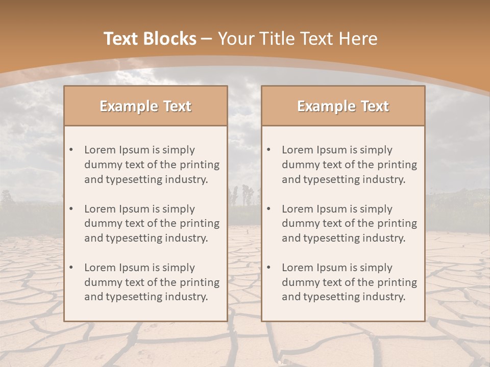 Stormy Waterless Rainy PowerPoint Template