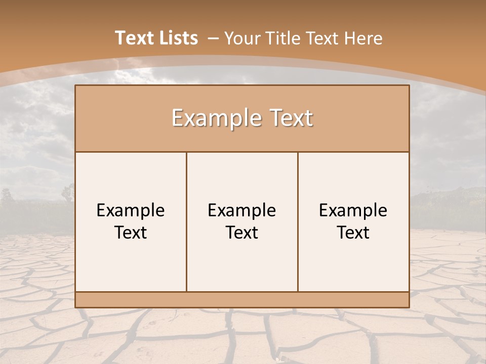 Stormy Waterless Rainy PowerPoint Template