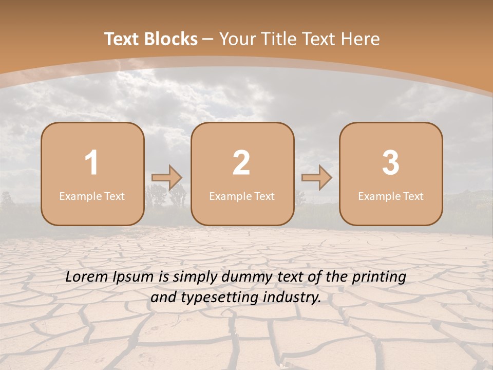 Stormy Waterless Rainy PowerPoint Template