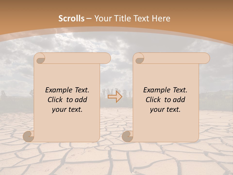 Stormy Waterless Rainy PowerPoint Template