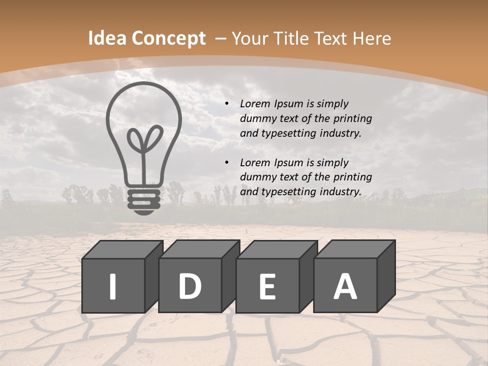 Stormy Waterless Rainy PowerPoint Template