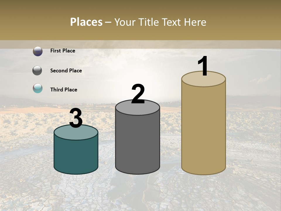 Scenic Global Dryness PowerPoint Template