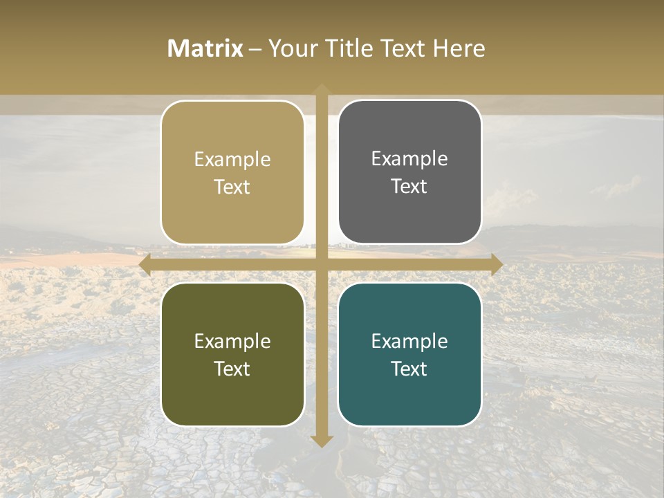 Scenic Global Dryness PowerPoint Template