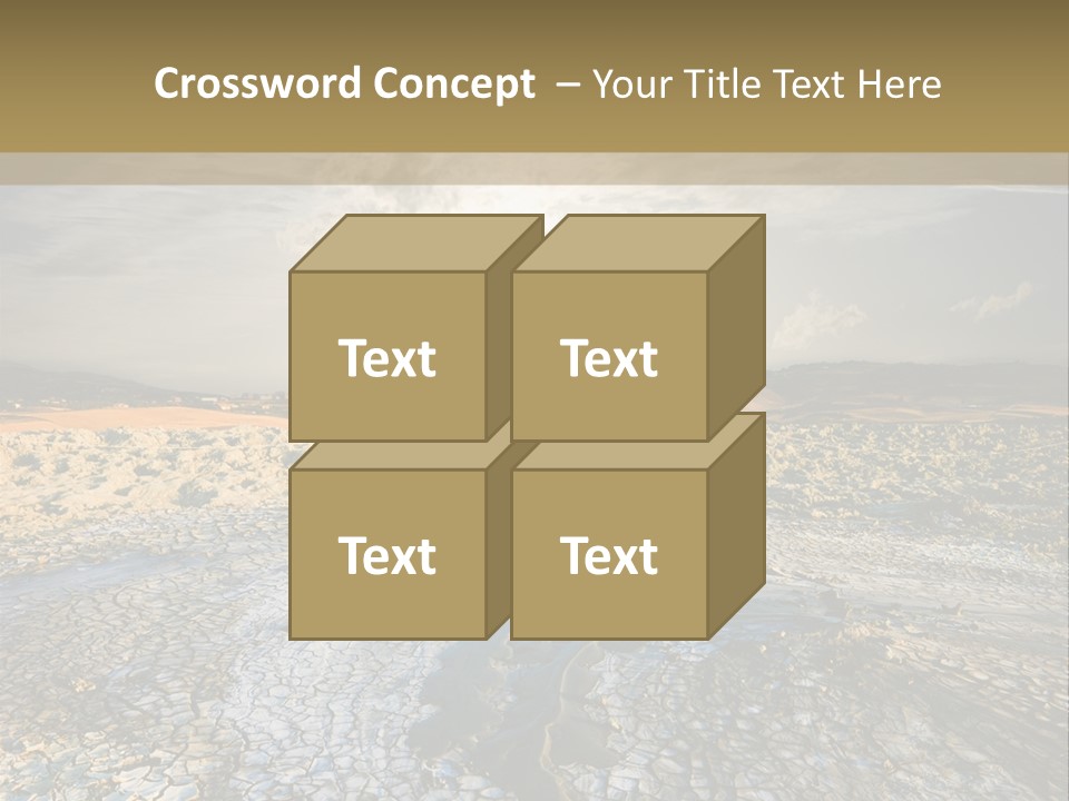 Scenic Global Dryness PowerPoint Template