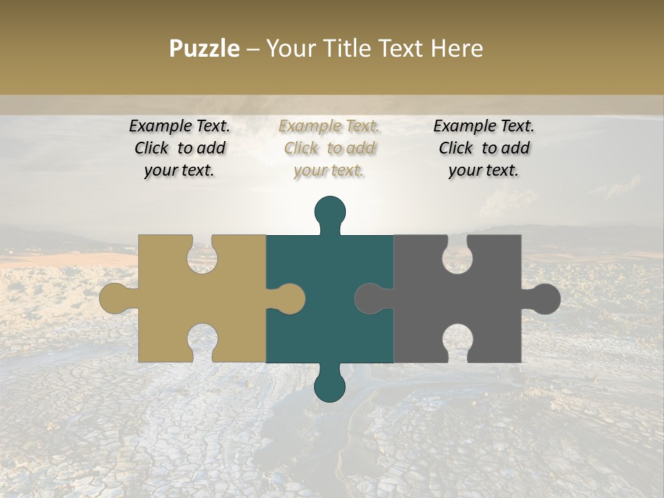 Scenic Global Dryness PowerPoint Template