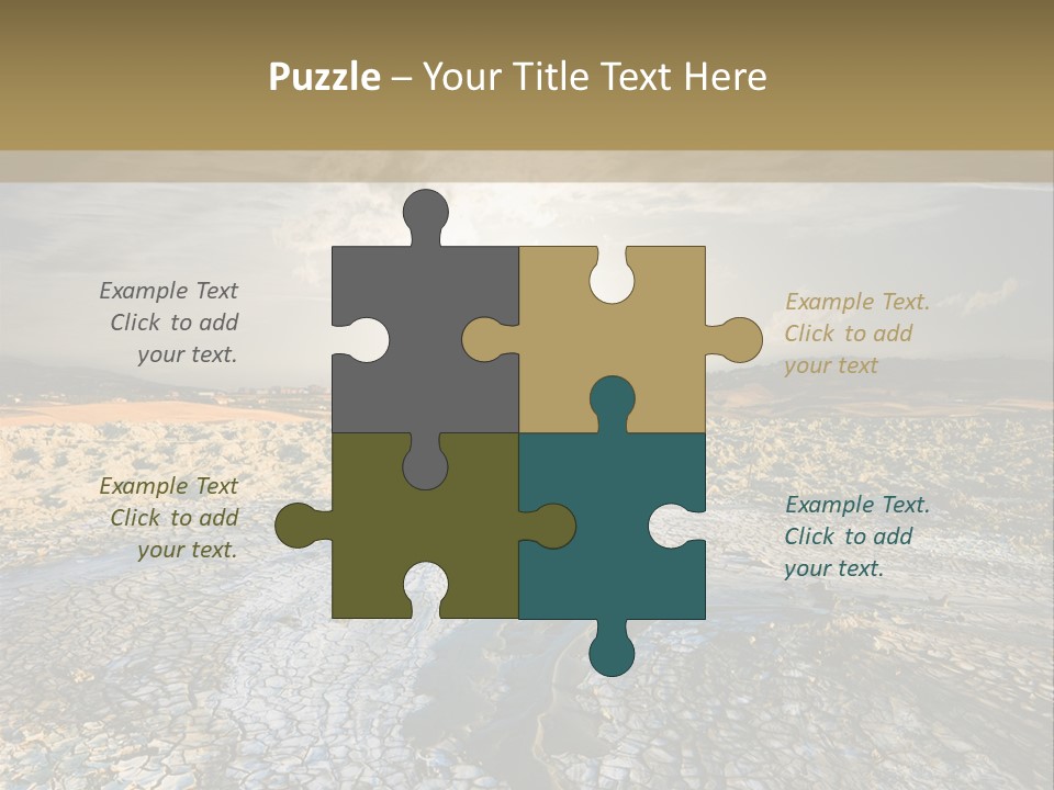 Scenic Global Dryness PowerPoint Template