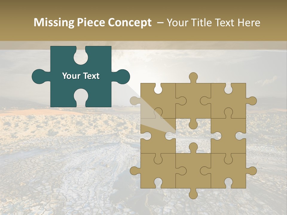 Scenic Global Dryness PowerPoint Template