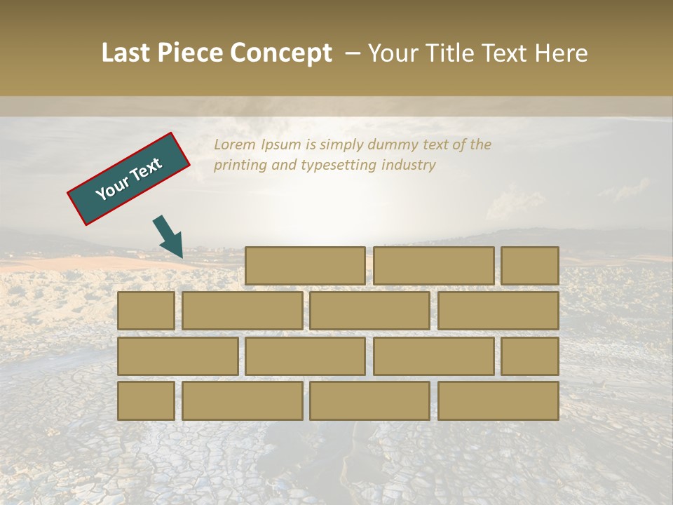 Scenic Global Dryness PowerPoint Template