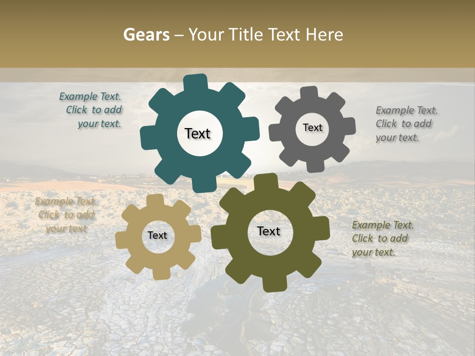 Scenic Global Dryness PowerPoint Template