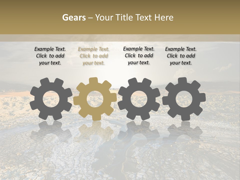 Scenic Global Dryness PowerPoint Template