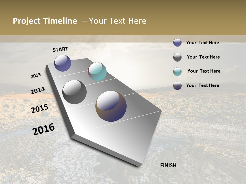 Scenic Global Dryness PowerPoint Template