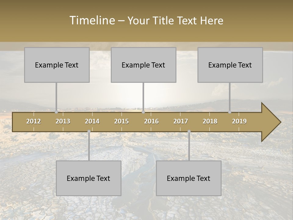 Scenic Global Dryness PowerPoint Template