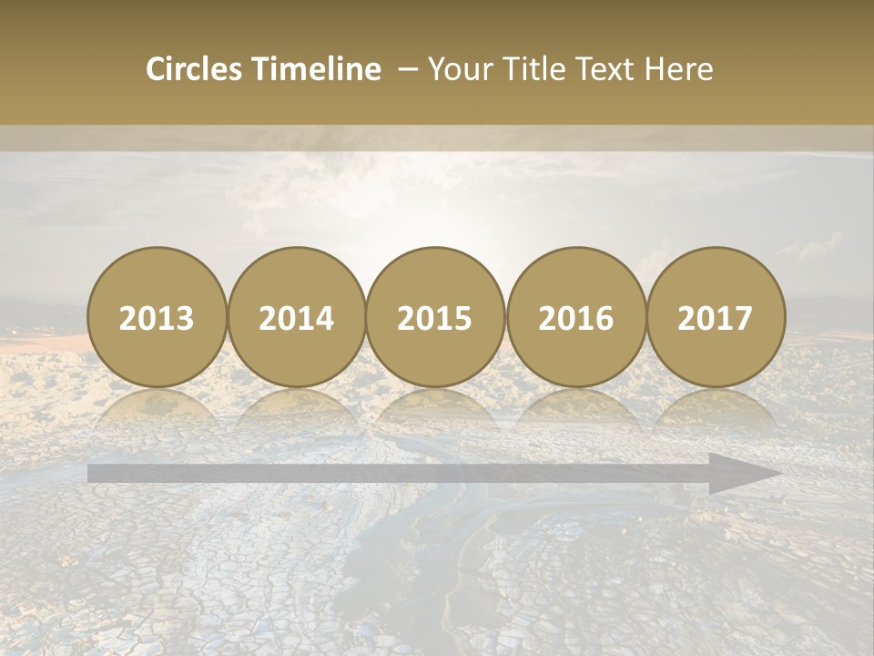 Scenic Global Dryness PowerPoint Template