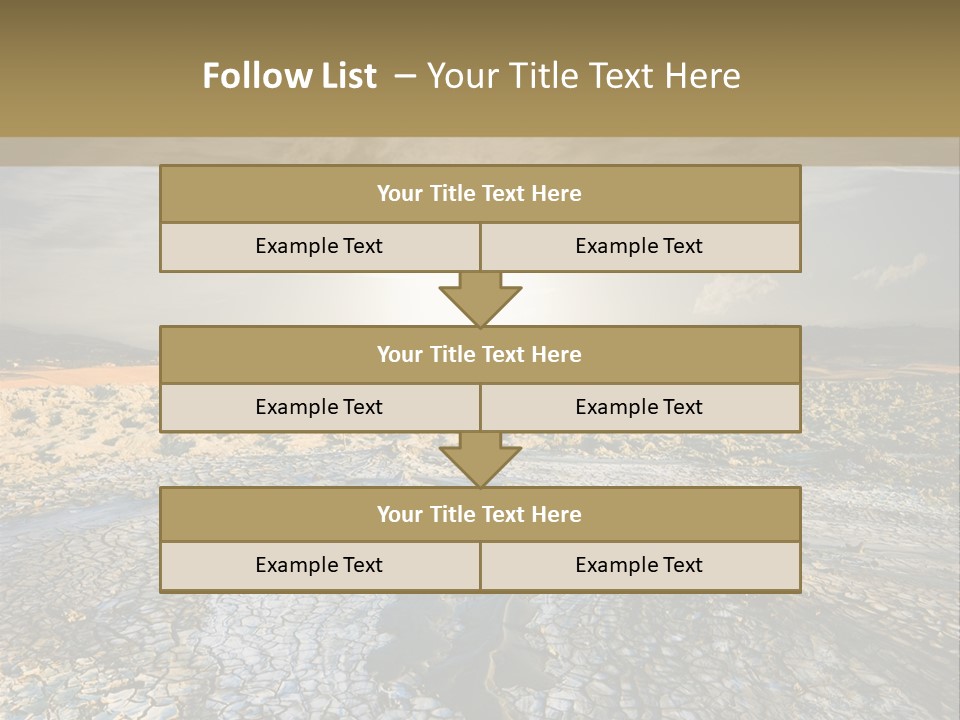 Scenic Global Dryness PowerPoint Template