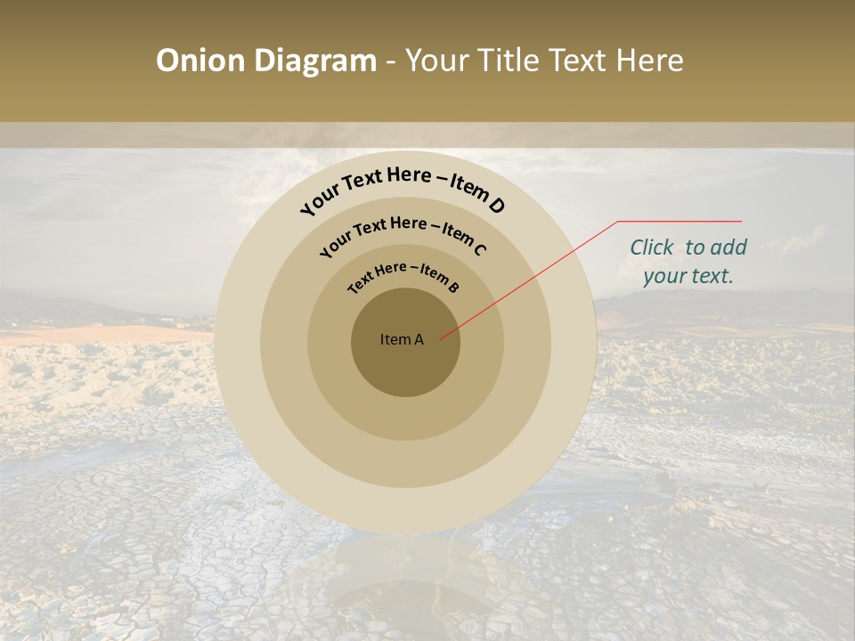 Scenic Global Dryness PowerPoint Template