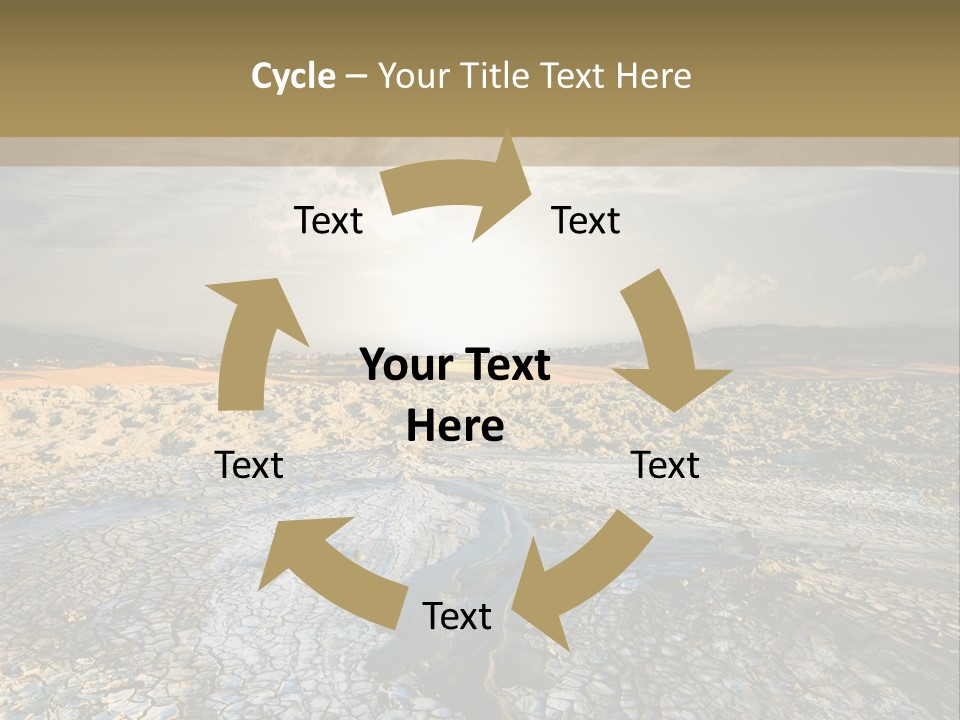 Scenic Global Dryness PowerPoint Template