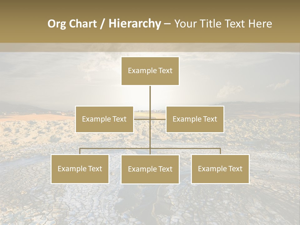 Scenic Global Dryness PowerPoint Template