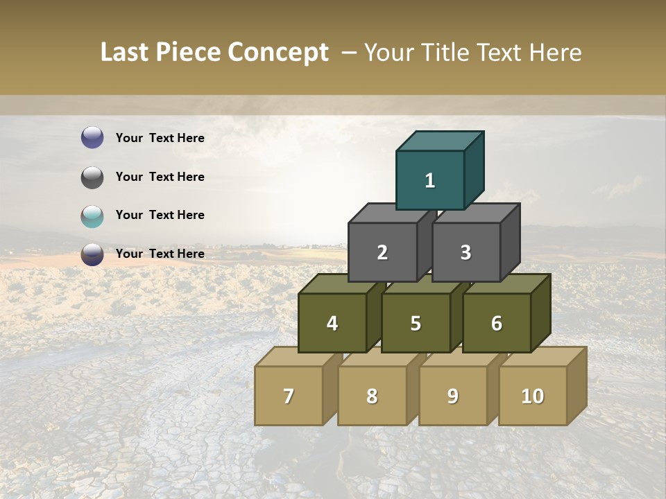 Scenic Global Dryness PowerPoint Template
