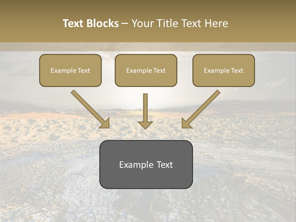 Scenic Global Dryness PowerPoint Template