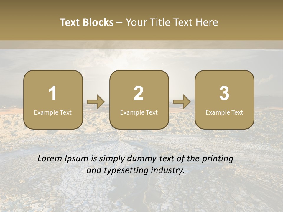 Scenic Global Dryness PowerPoint Template