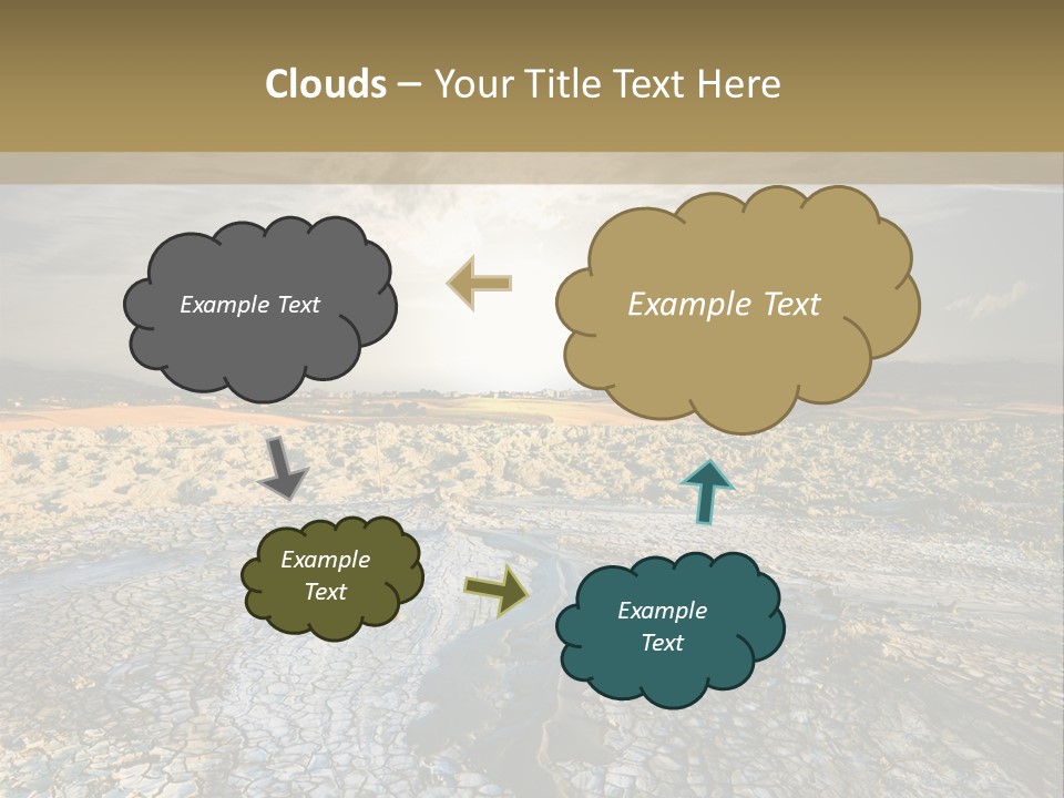 Scenic Global Dryness PowerPoint Template
