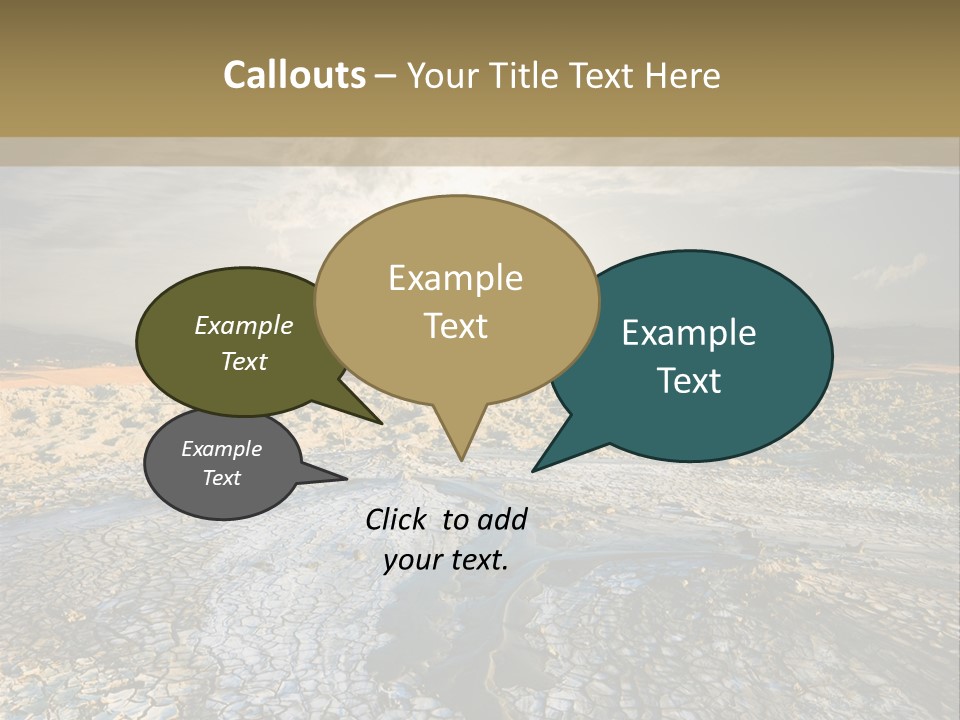 Scenic Global Dryness PowerPoint Template