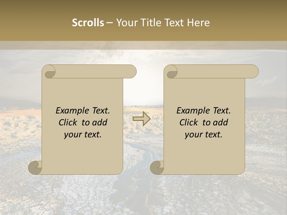 Scenic Global Dryness PowerPoint Template