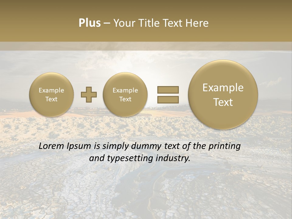 Scenic Global Dryness PowerPoint Template