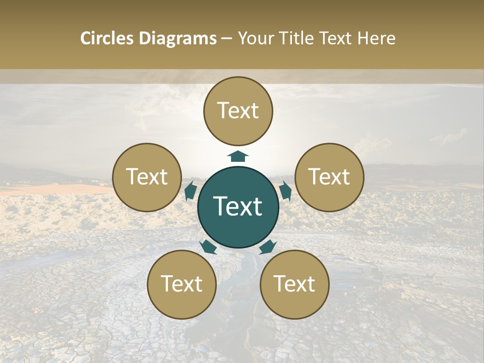 Scenic Global Dryness PowerPoint Template