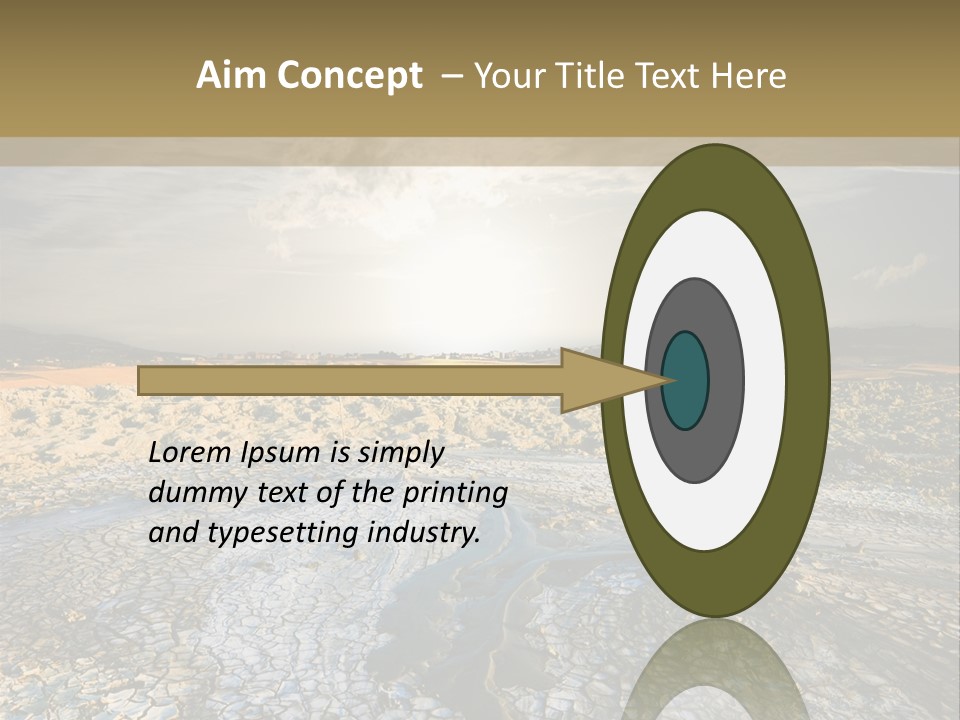 Scenic Global Dryness PowerPoint Template