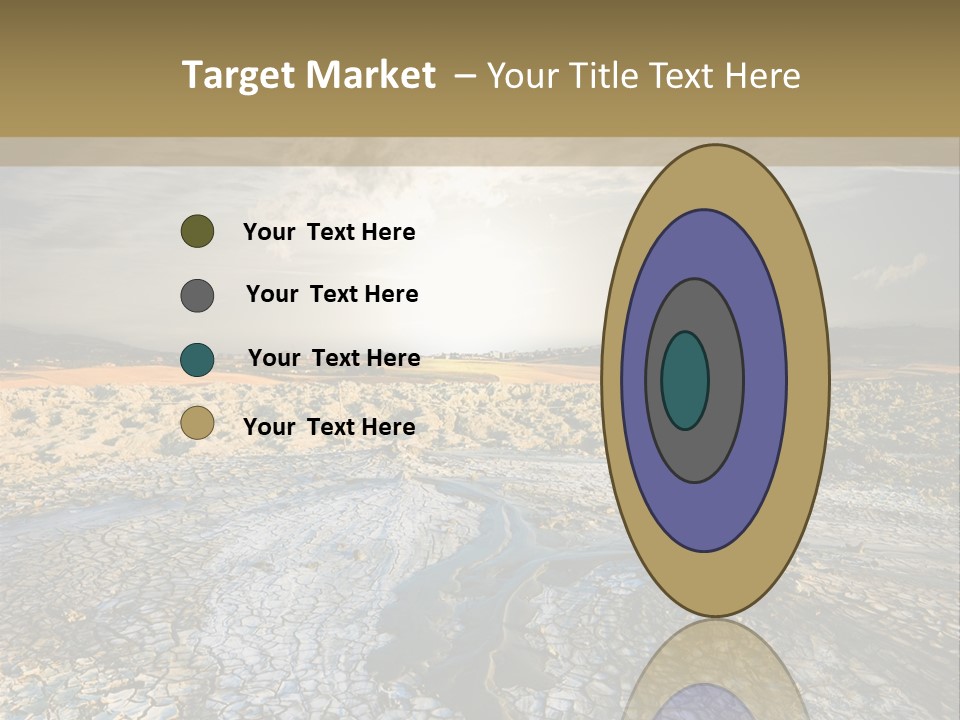 Scenic Global Dryness PowerPoint Template