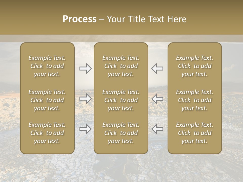 Scenic Global Dryness PowerPoint Template