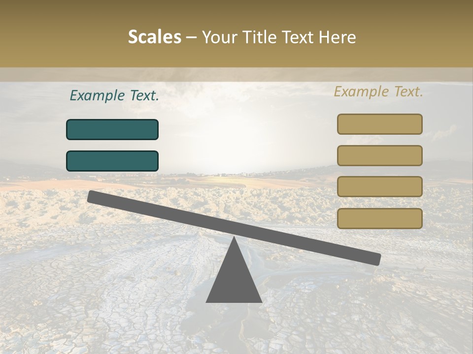 Scenic Global Dryness PowerPoint Template