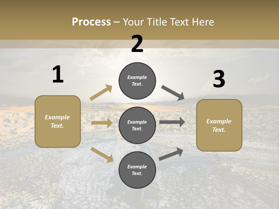 Scenic Global Dryness PowerPoint Template